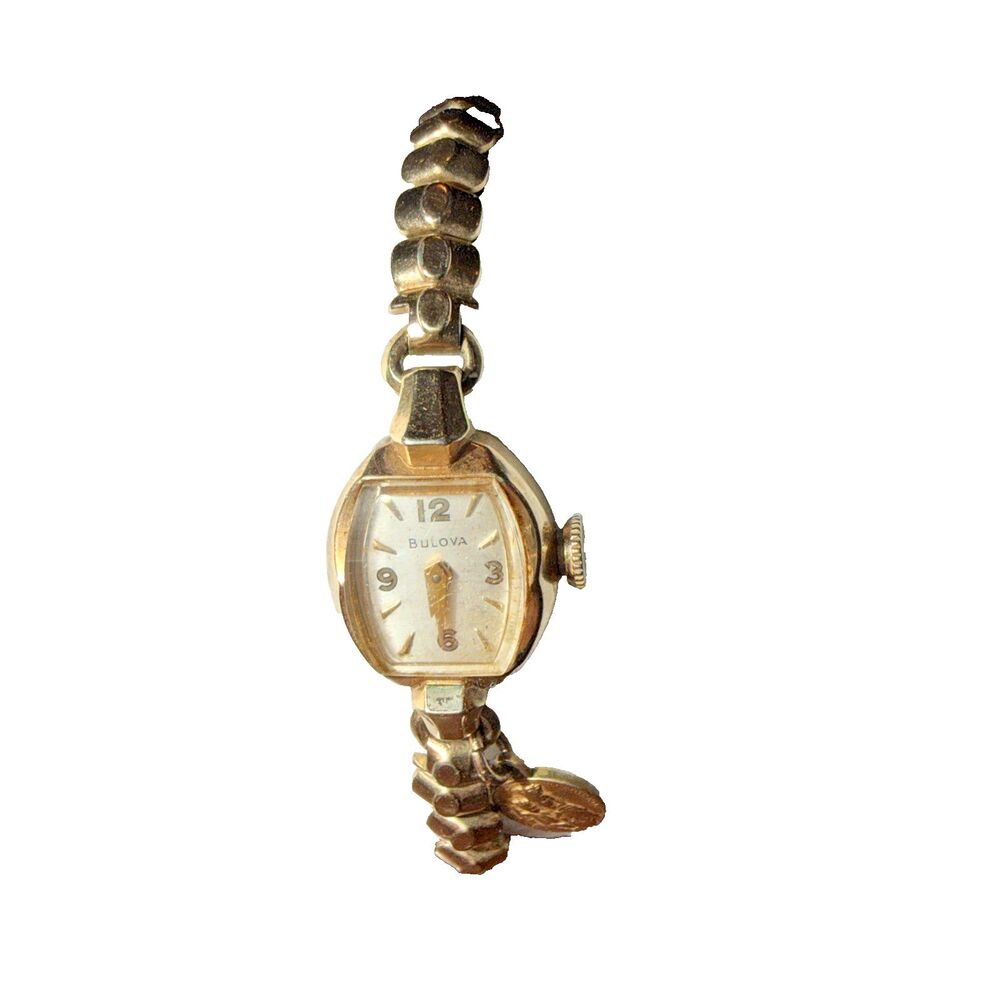 Vintage 1951 Bulova Ladies Wristwatch – 10K Gold Filled – Hand Wind – RUNS
